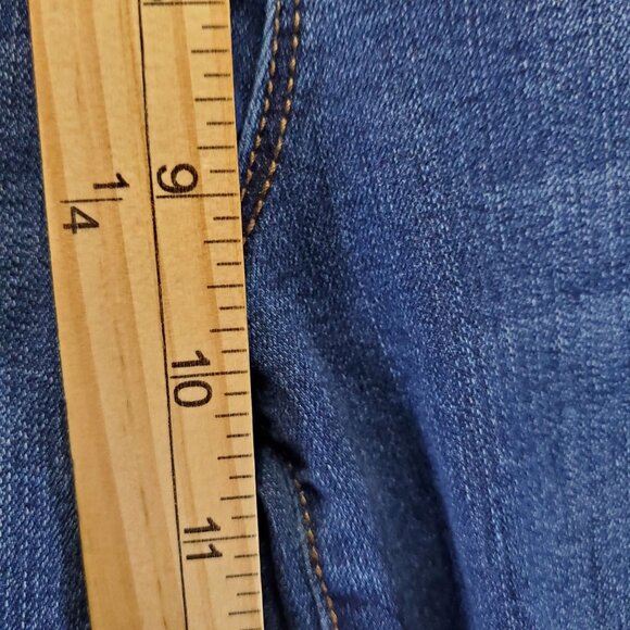 D.Jeans Jeans Womens 14W Blue Skinny Stretch Double Button Denim - Picture 5 of 11